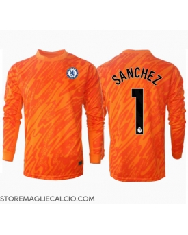 Chelsea Robert Sanchez #1 Portiere Maglia Gara Casa Repliche 2024-25 Maniche Lunghe